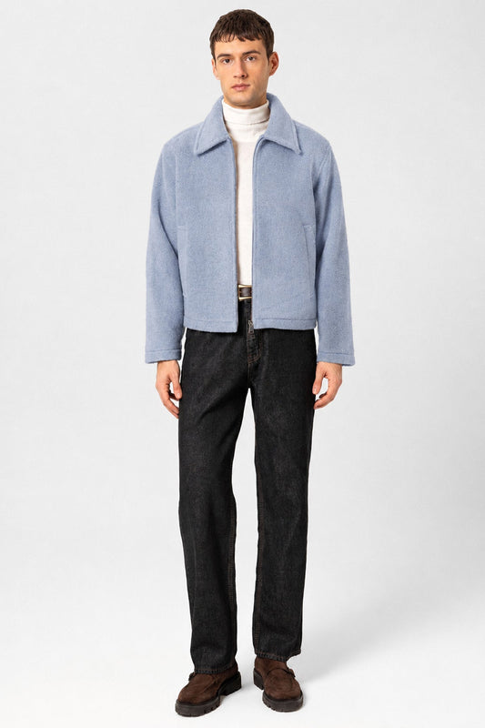 Relaxed-Fit, Soft-Textured Men's Jacket