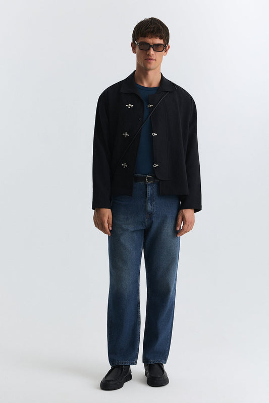 Lyocell Shirt with Metal Hooks