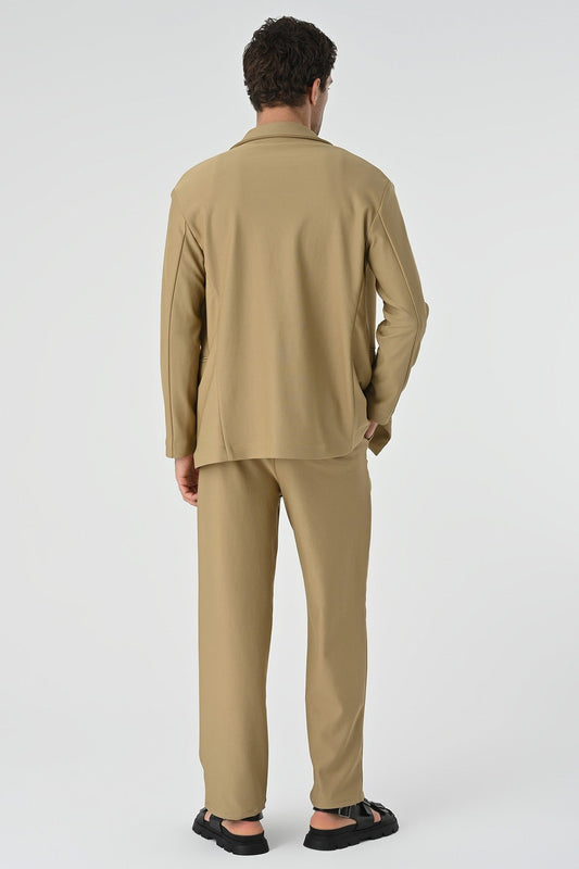 Relaxed-Fit Double-Breasted Men's Suit
