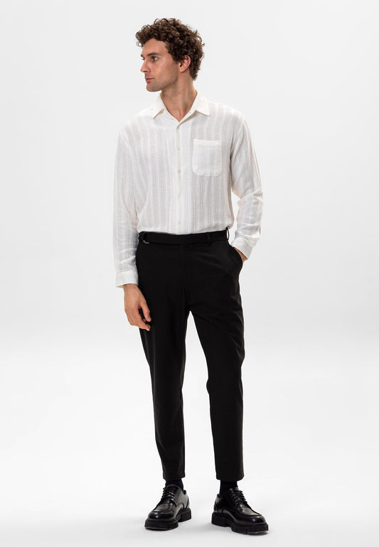 Antioch Knit-Detail Men's Shirt