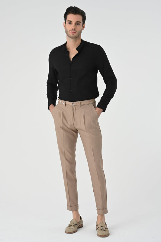 Antioch Regular Fit Mandarin Collar Men's Shirt