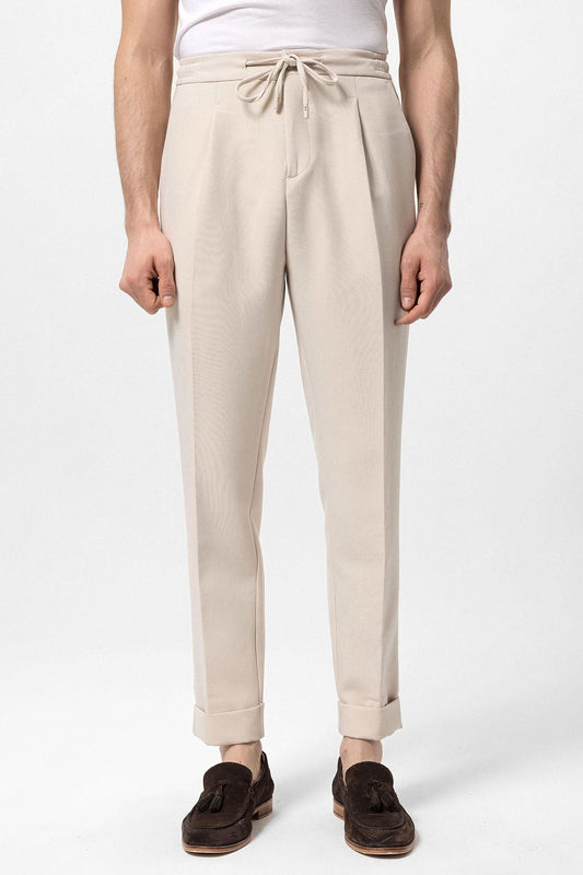 Antioch Elastic-Waist Pleated Men's Pants
