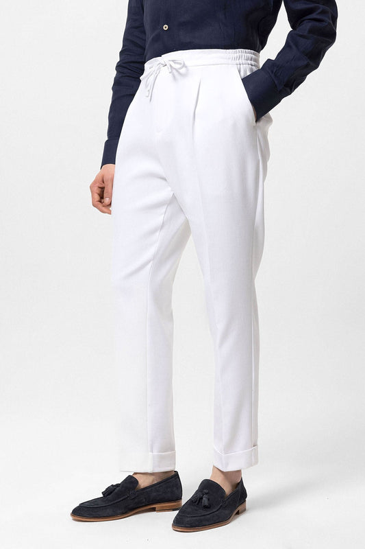 Antioch Elastic-Waist Pleated Men's Pants