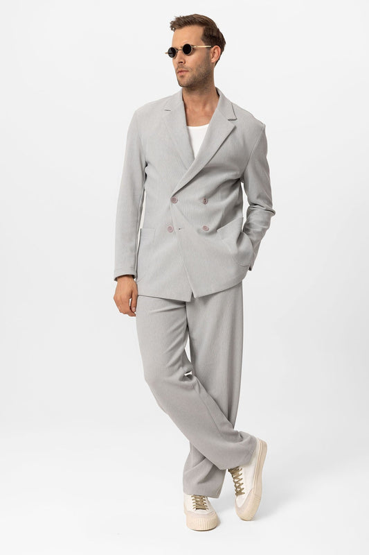Antioch Cross-Over Collar Relaxed-Fit Men's Suit
