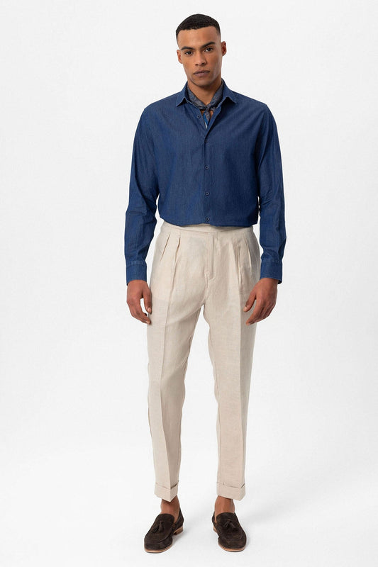 Antioch Men's Long-Sleeve Denim Shirt