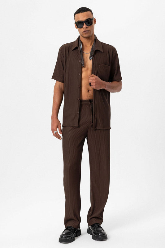 Antioch Ribbed Short-Sleeve Men's Shirt
