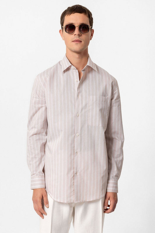 Antioch Regular Fit Long-Sleeve Striped Men's Shirt