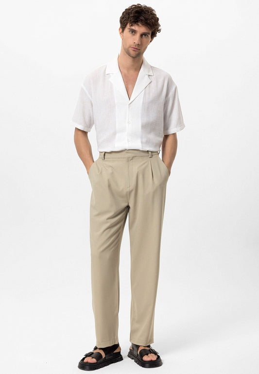 High-Waisted Baggy Men's Pants