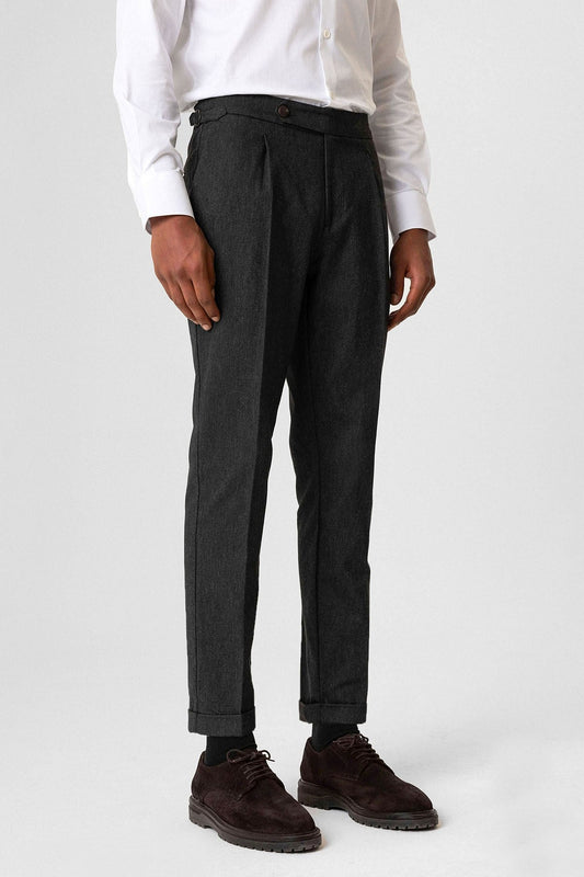 Antioch High-Waisted Pleated Double-Cuff Men's Pants