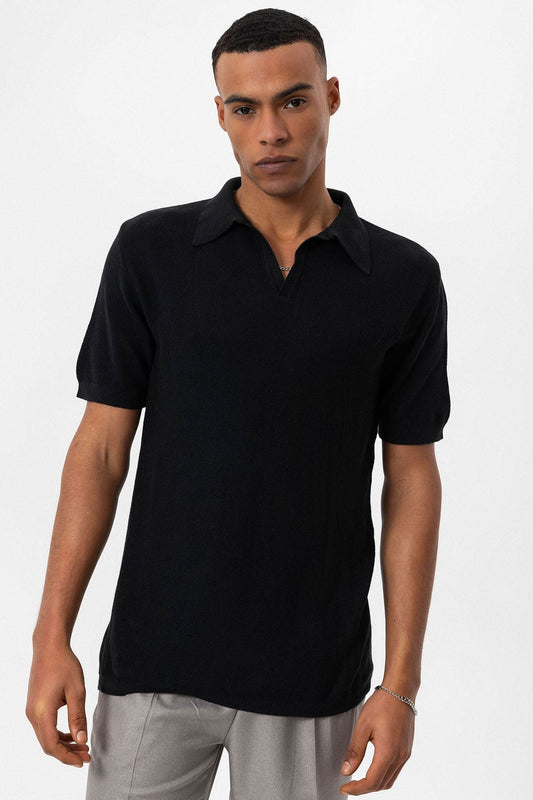 Antioch Polo-Neck Men's Knit T-Shirt