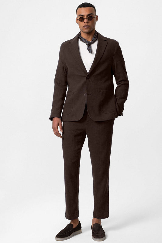 Antioch Men's Blazer Jacket with Side Pockets and No Lapels