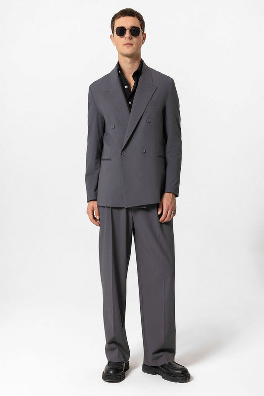 Antioch Single-Button Double-Breasted Men's Blazer