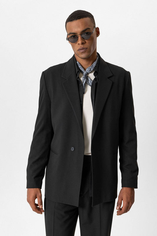 Antioch Single-Button Relaxed-Fit Men's Blazer
