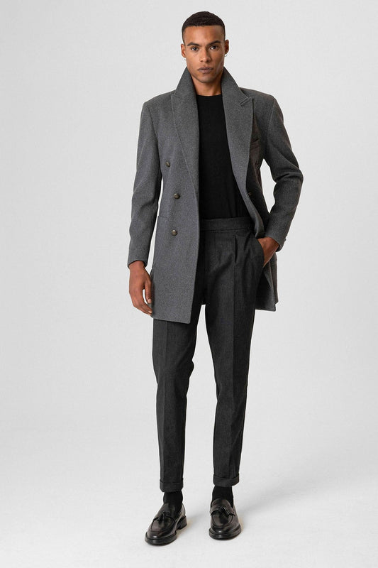 Antioch Cross-Over Closure Pouch-Pocket Men's Coat
