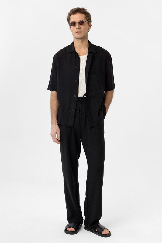 Antioch Short-Sleeve Men's Shirt with Linen Blend