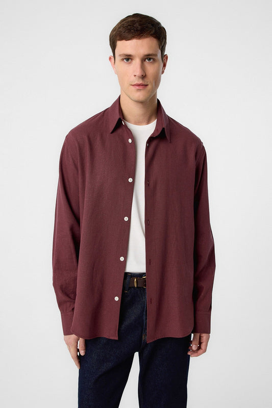 Antioch Relax Fit Men's Linen-Blend Shirt