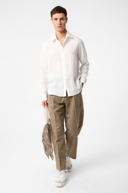 Antioch Striped and Textured Men's Shirt