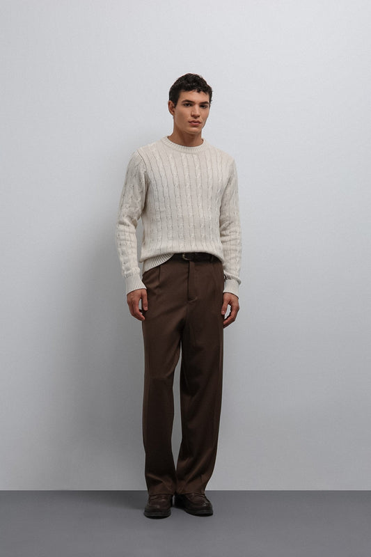 Men's Knit Sweater with an Antioch Texture