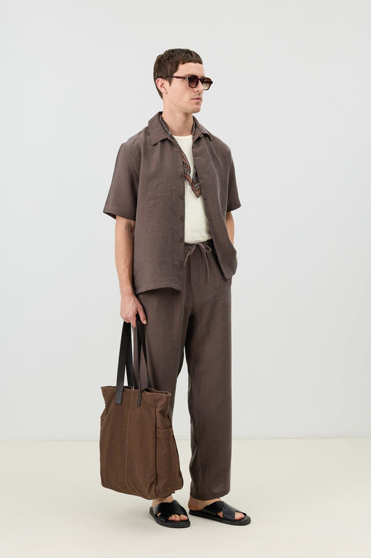 Men's Relaxed-Fit Pants with Lyocell Blend