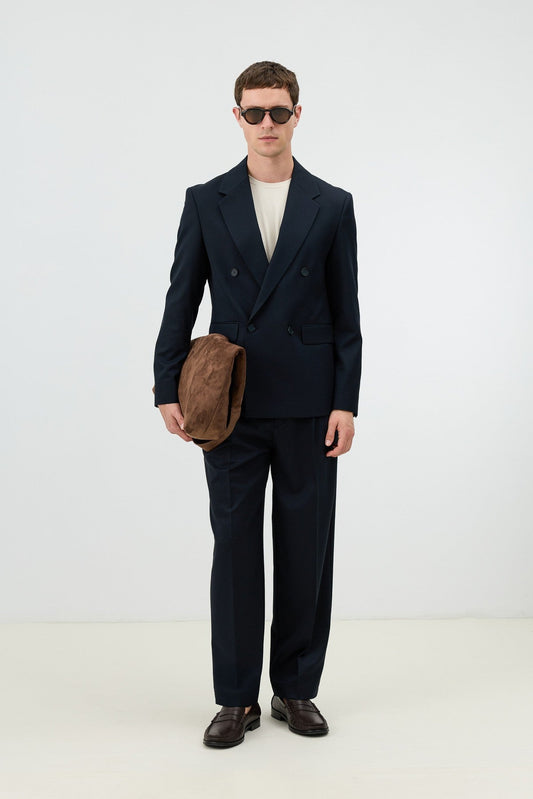 Antioch Relaxed Double-Breasted Men's Blazer Jacket