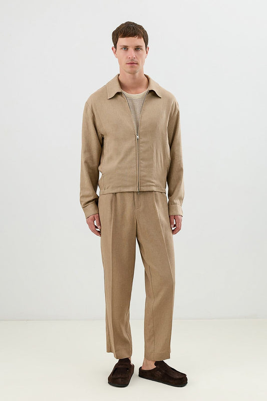 Linen-Blend Summer Jacket