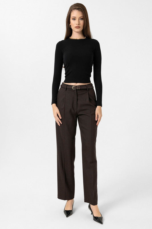 Antioch Women's High-Waisted Pleated Pants
