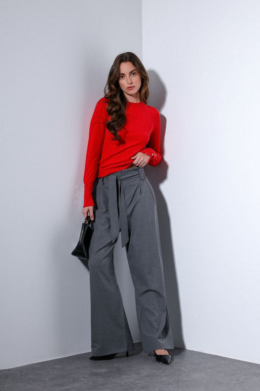 Antioch Arched-Waist Pleated Wide-Leg Women's Pants