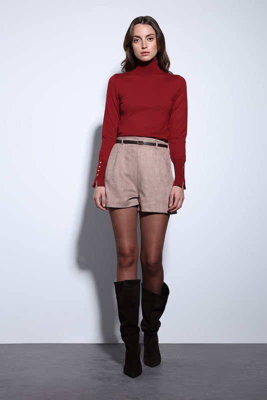Antioch Stand-Up Collar Knit Sweater