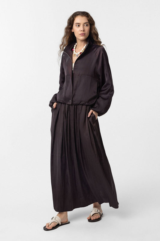 Antioch Stand-Up Collar Slim-Fit Women's Bomber Jacket