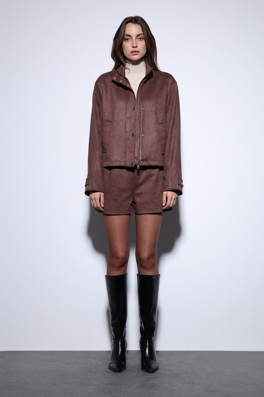Antioch Suede Bomber Jacket