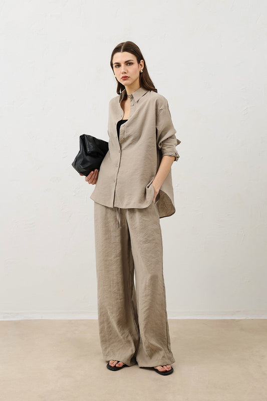 Antioch Draped Oversized Women's Shirt