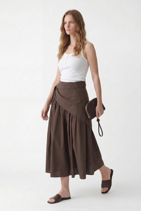 Antioch Handkerchief-Print Women's Midi Skirt