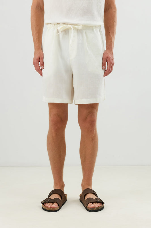 Men's Tie-Waist Shorts with Lyocell Blend