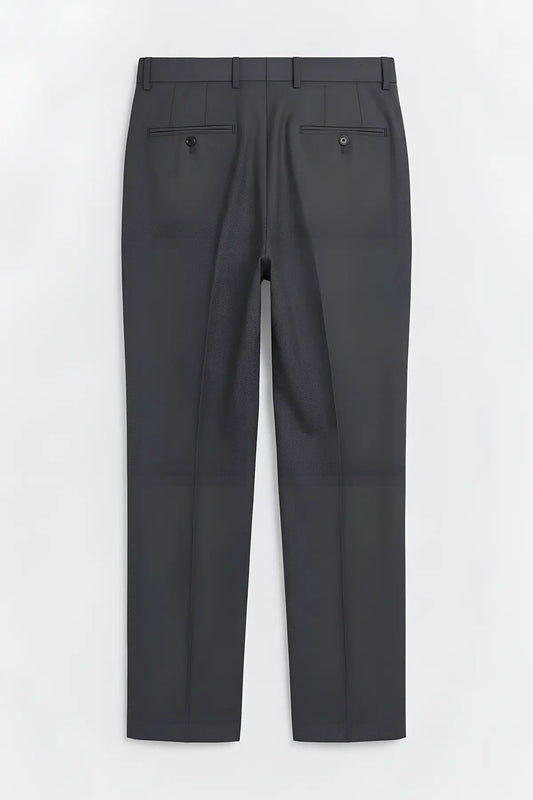 Regular Fit Pileli Pantolon - arka gorunum