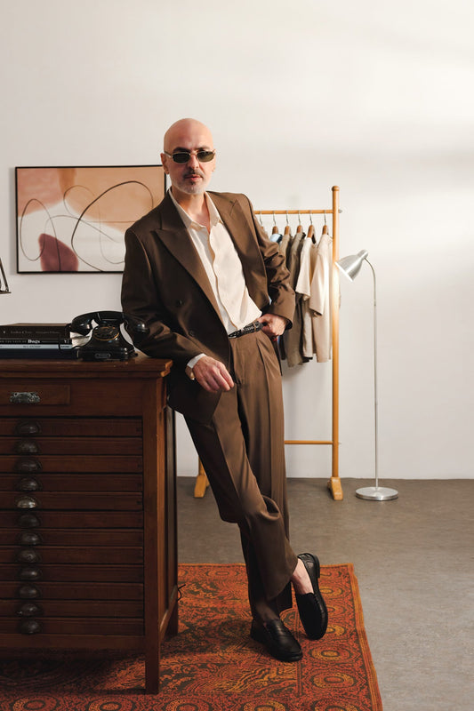 Antioch Cross-Striped Men's Suit