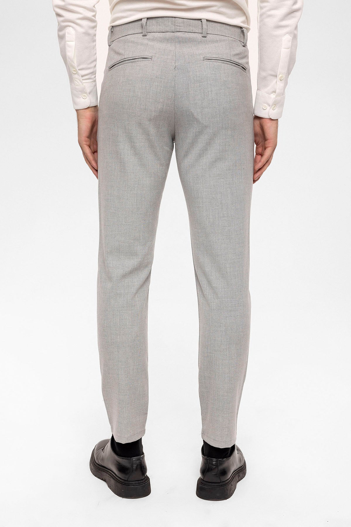 Men's Accessories: Slim-Fit Pants with Detailed Design