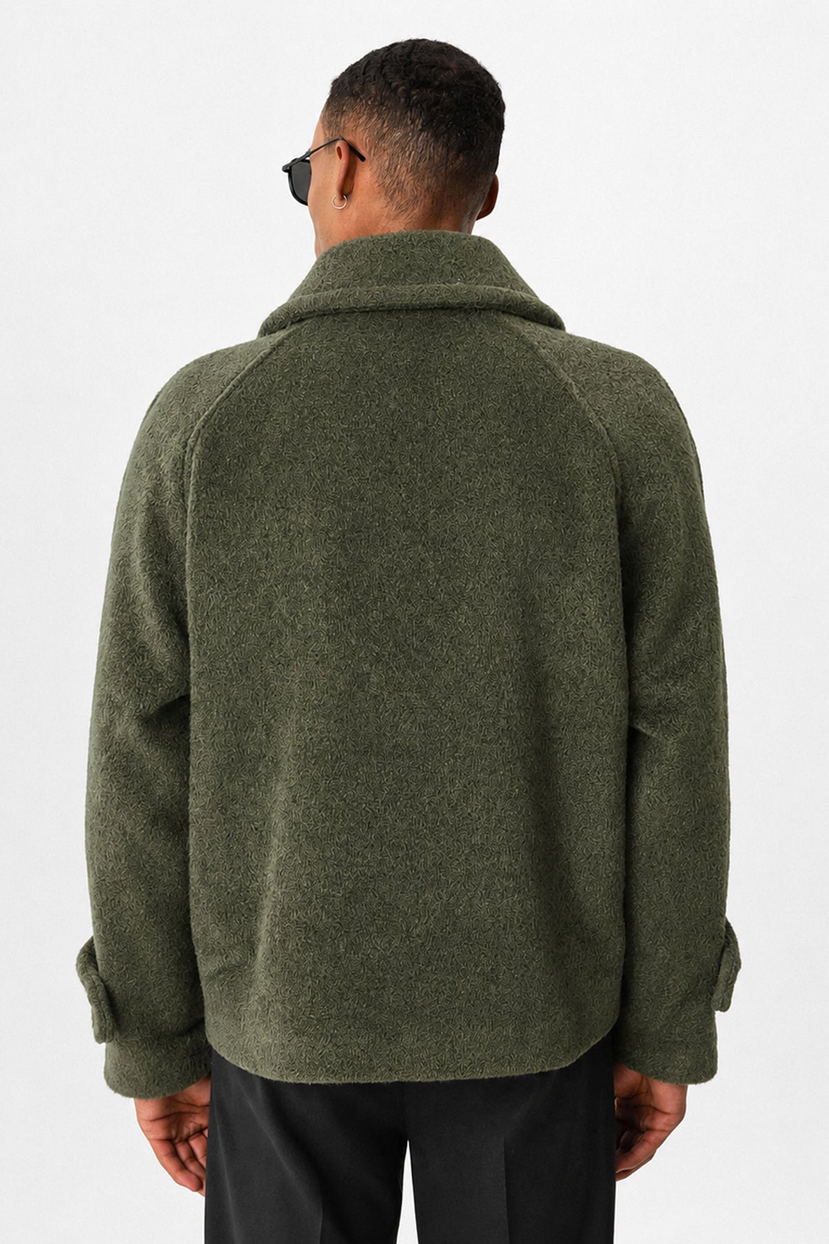 Men's Double-Breasted Crop-Fit Jacket