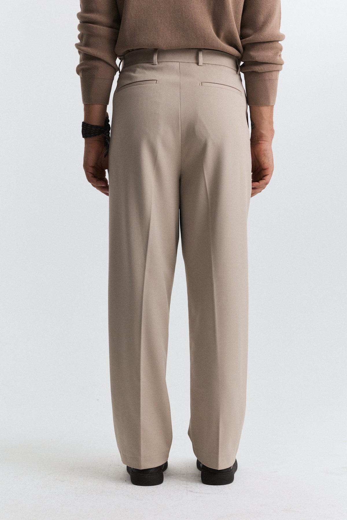 Relax Fit Pleated Men's Pants