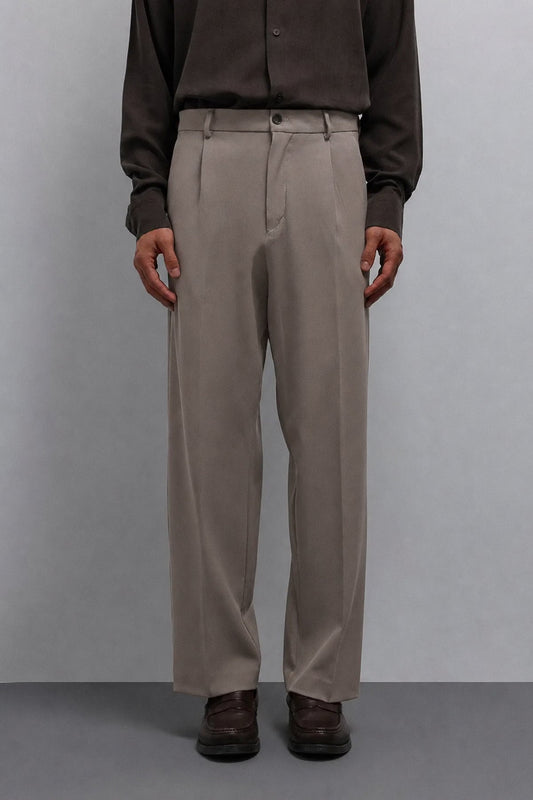 Relax Fit Pleated Men's Pants