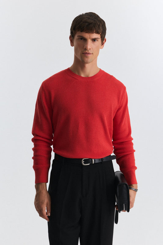 Textured Men's Sweater