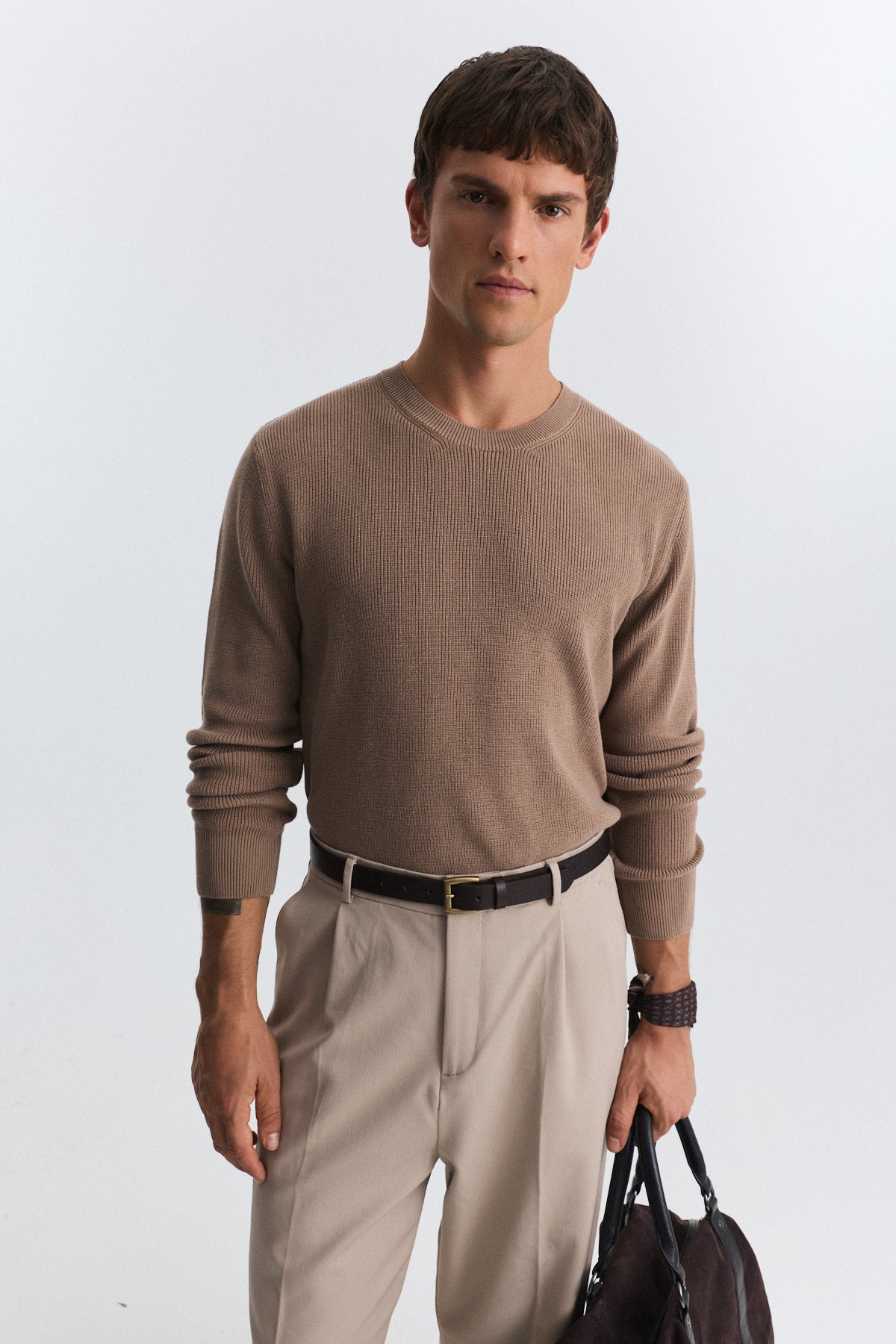 Textured Men's Sweater