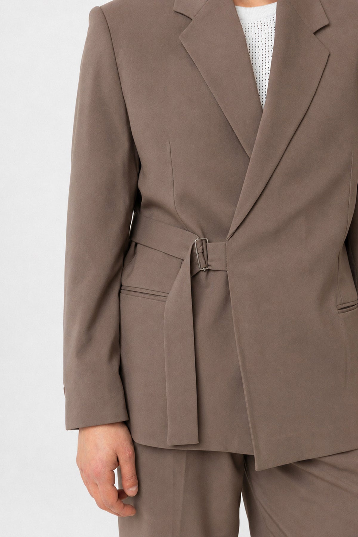 Men's Relaxed-Fit Blazer with Belt