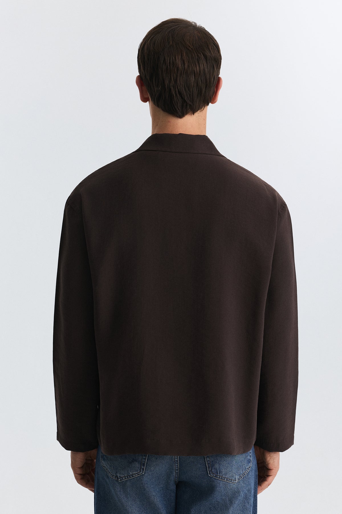 Lyocell Shirt with Metal Hooks