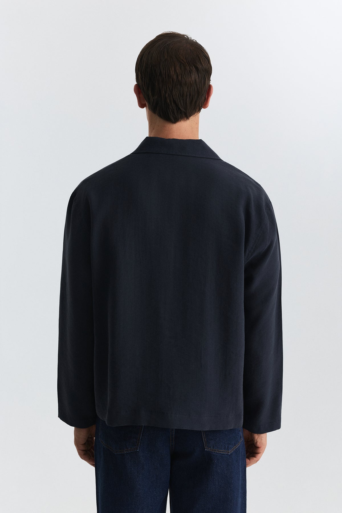 Lyocell Shirt with Metal Hooks