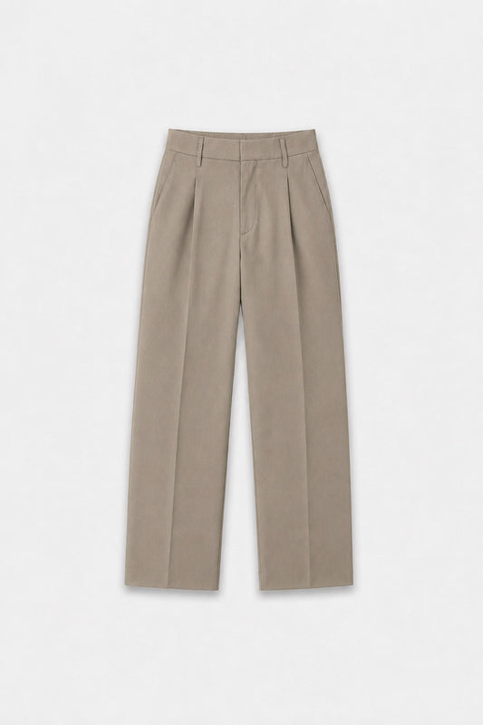 Relaxed-Fit Pleated Men's Pants