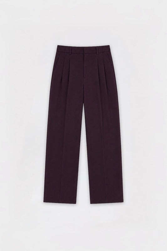 Pleated Relaxed-Fit Men's Pants