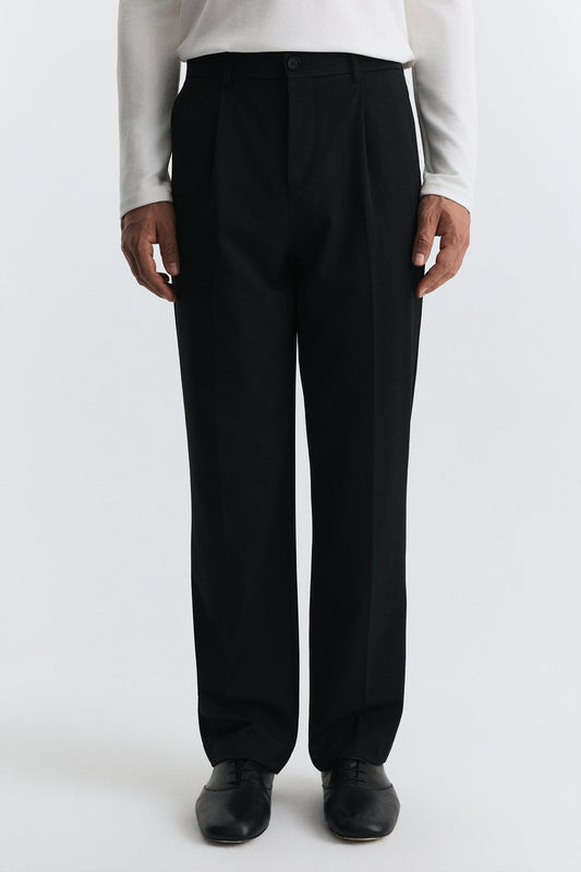 Regular-Fit Pleated Pants