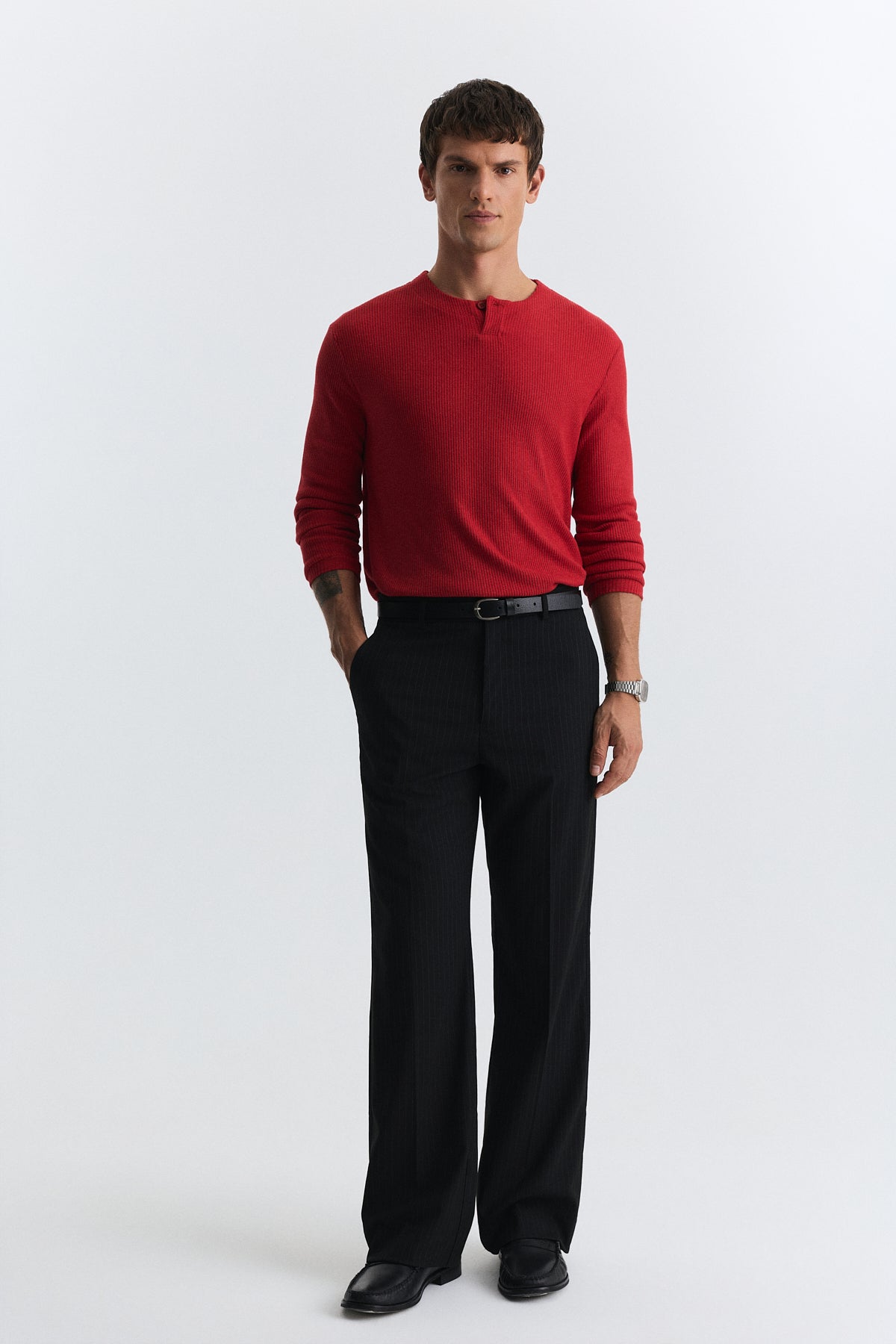 Relaxed-Fit Striped Pants