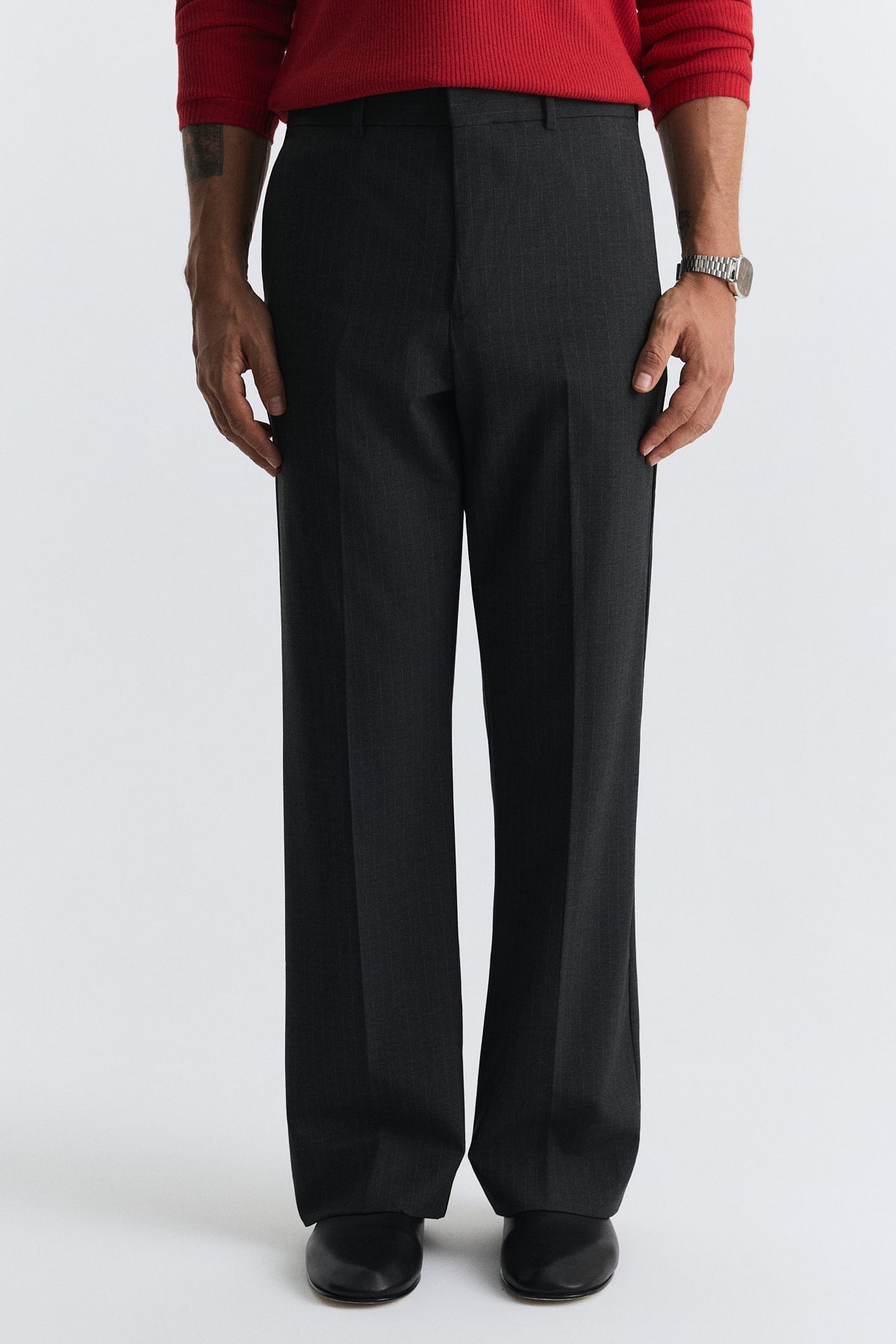 Relaxed-Fit Striped Pants