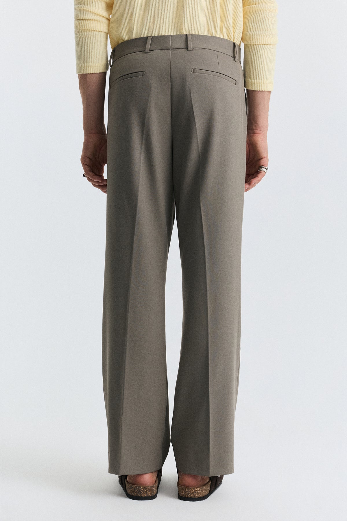 High-Waisted Relaxed-Fit Pants